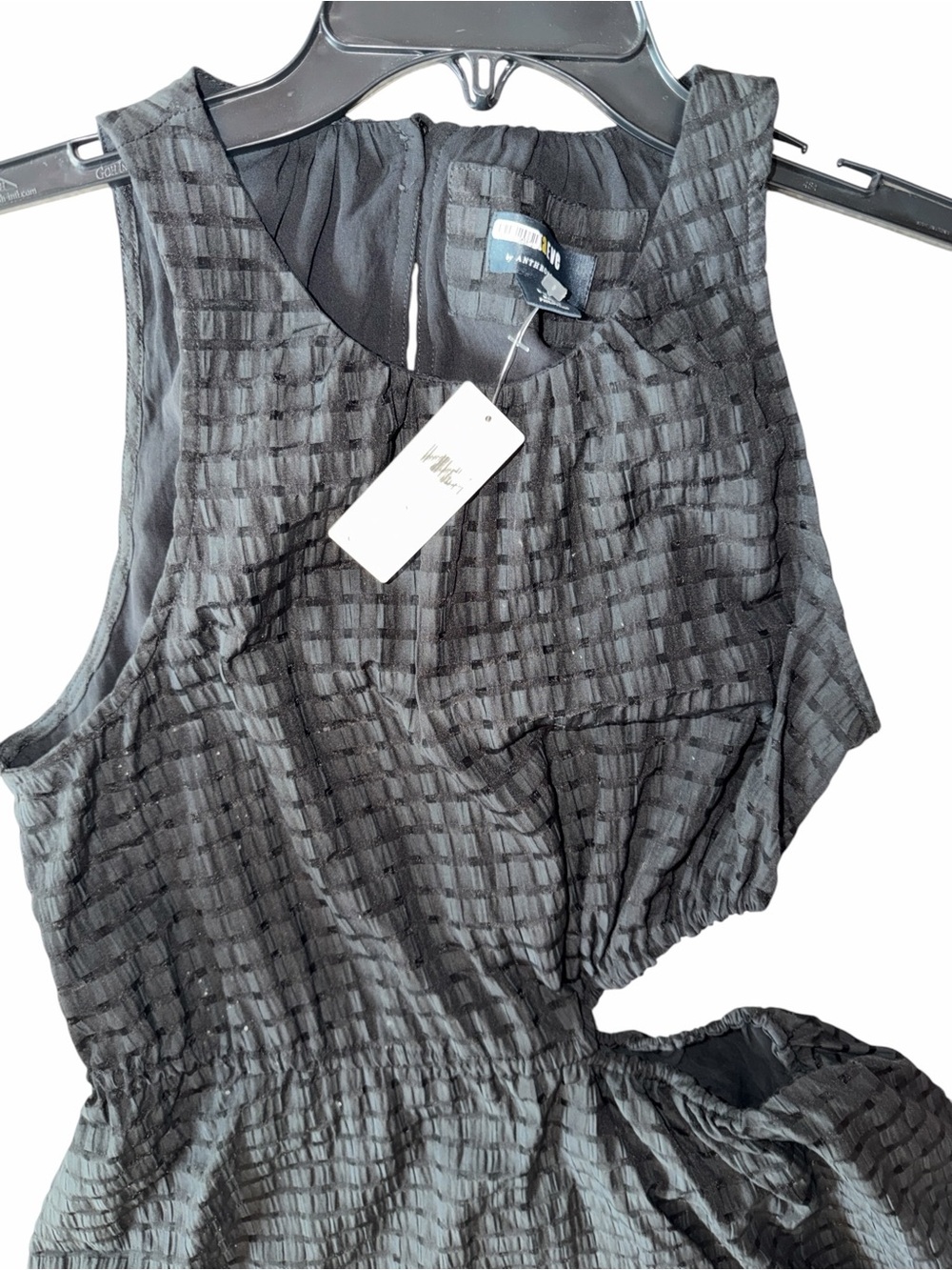 Maeve by Anthropologie Black Textured Cutout Dress Size Small NWT - Picture 5 of 9